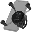 RAM Mounts X-Grip Phone Mount with Low-Profile Zip Tie Handlebar Base (Standard)