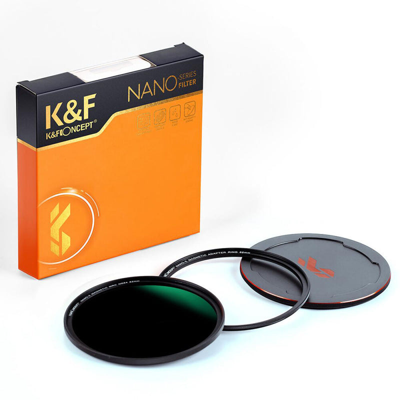 K&F Concept Nano-X Magnetic ND64 Filter with Adapter Ring & Lens Cap (55mm)