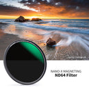 K&F Concept Nano-X Magnetic ND64 Filter with Adapter Ring & Lens Cap (55mm)