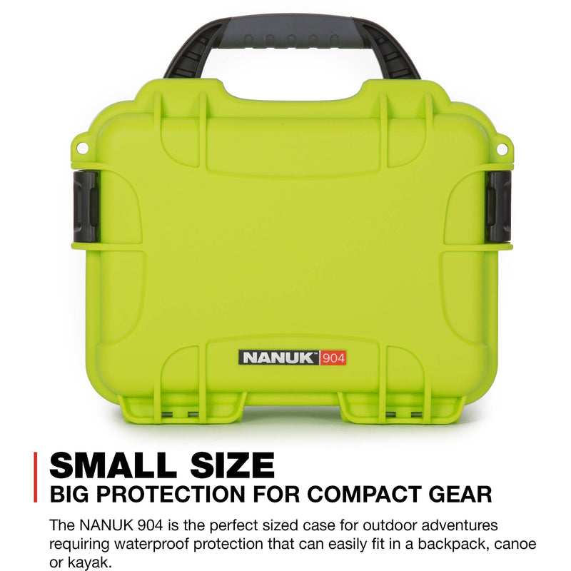 Nanuk 904 Case with Foam (Lime)