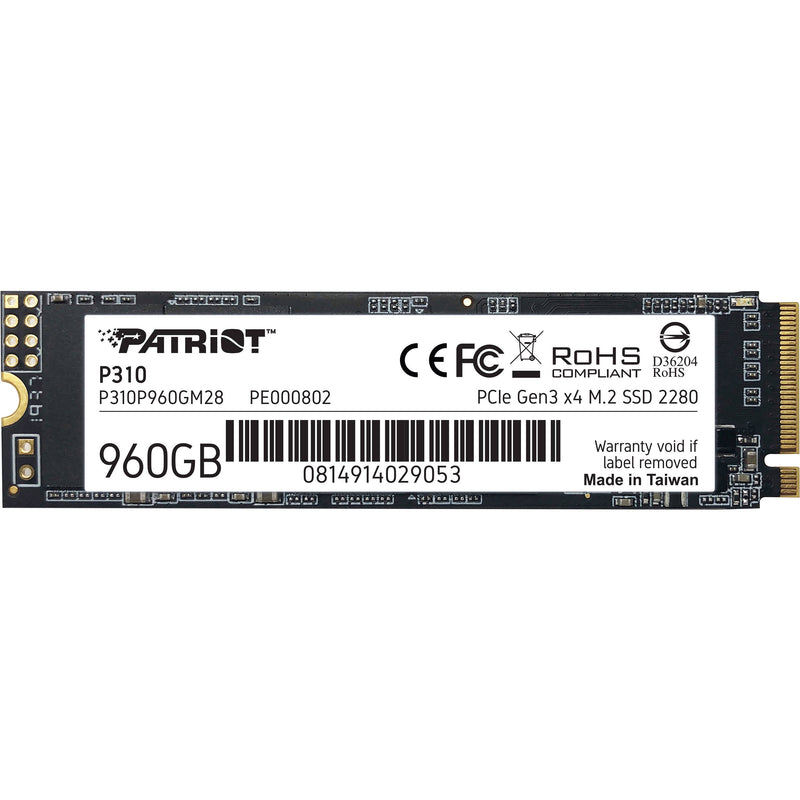 Patriot P310 960GB 2280 M.2 PCIe 3.0 NVMe SSD