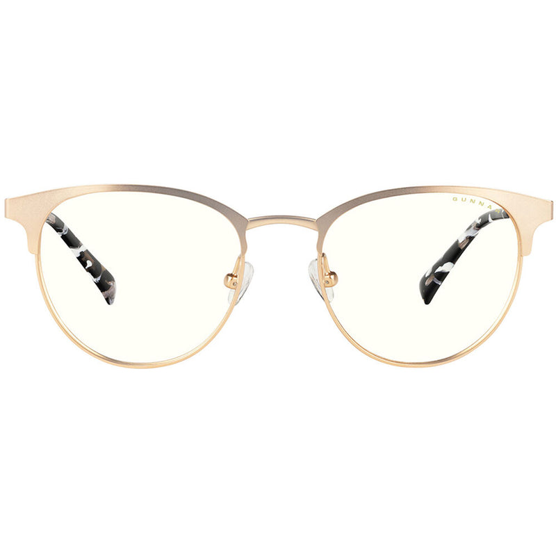 GUNNAR Apex Computer Glasses (Gold/Marble Frame, Clear Lenses)