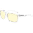 GUNNAR Intercept Gaming Glasses (Crystal Frame, GUNNAR-Focus Lenses, Amber Lens Tint)