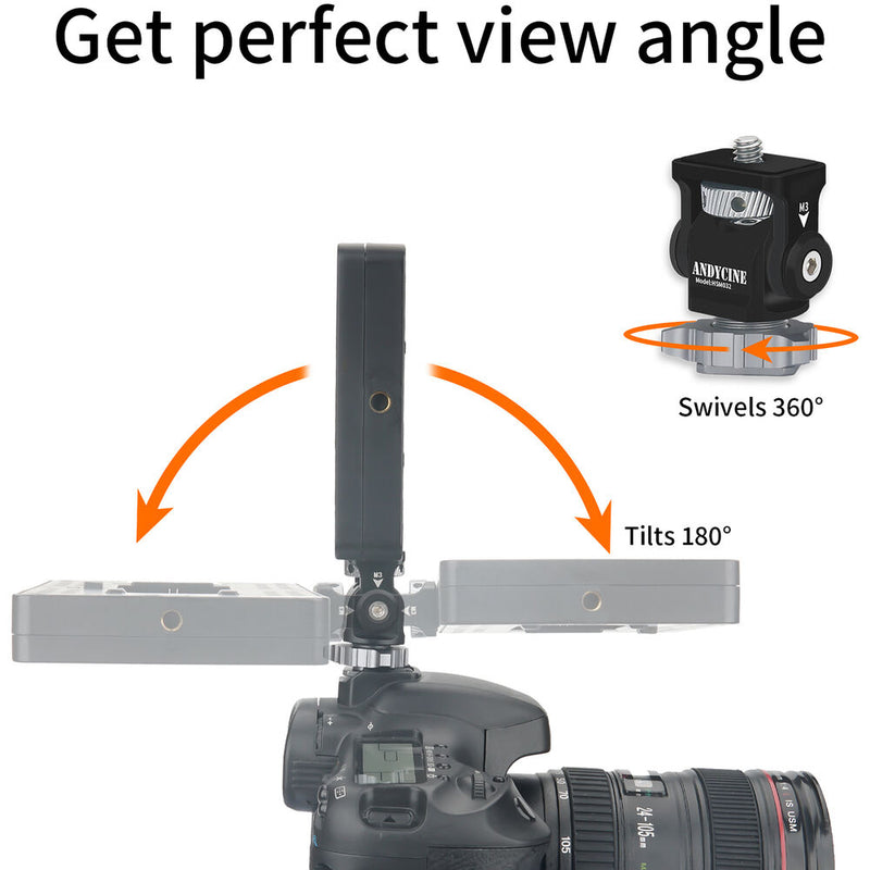 ANDYCINE Field Monitor Mount with Swivel & Tilt Adjustment for 5 or 7" Monitor