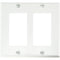 FSR SS-DPLT2-WHT Decora Wall Plate (2-Gang, White)