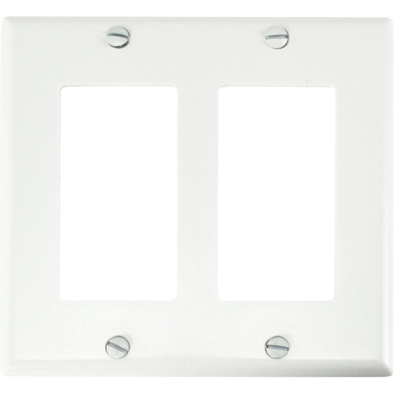 FSR SS-DPLT2-WHT Decora Wall Plate (2-Gang, White)