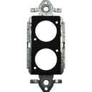 FSR SS-P2XLR-BLK Decora Insert with 2 Neutrik D-Holes (Black)