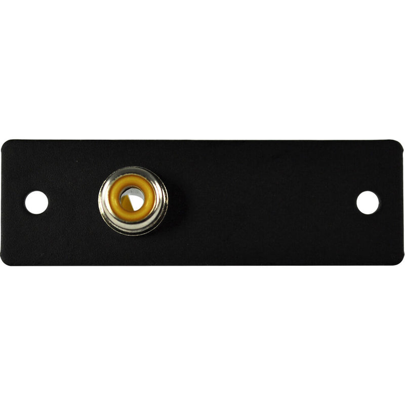 FSR IPS-V210S Yellow RCA to Solder Cup Video Connector Insert (Black, Labeled)