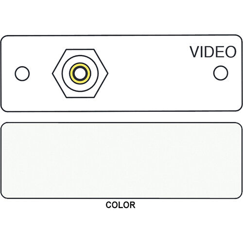 FSR IPS-V211S RCA to RCA Bulkhead Insert Module (Labeled, White)