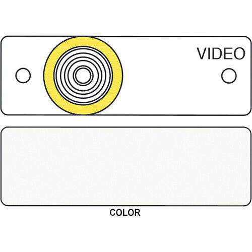 FSR IPS-V213S RCA to BNC Bulkhead Insert Module (Labeled, White)