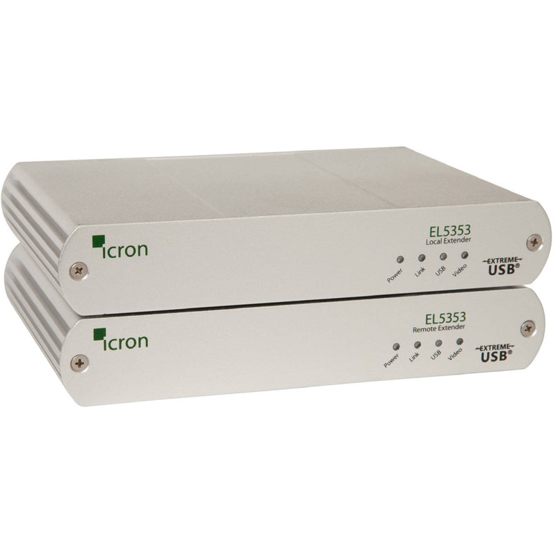 Icron DVI/USB 2.0 over CAT 5e/6/7 KVM Extender System (328')