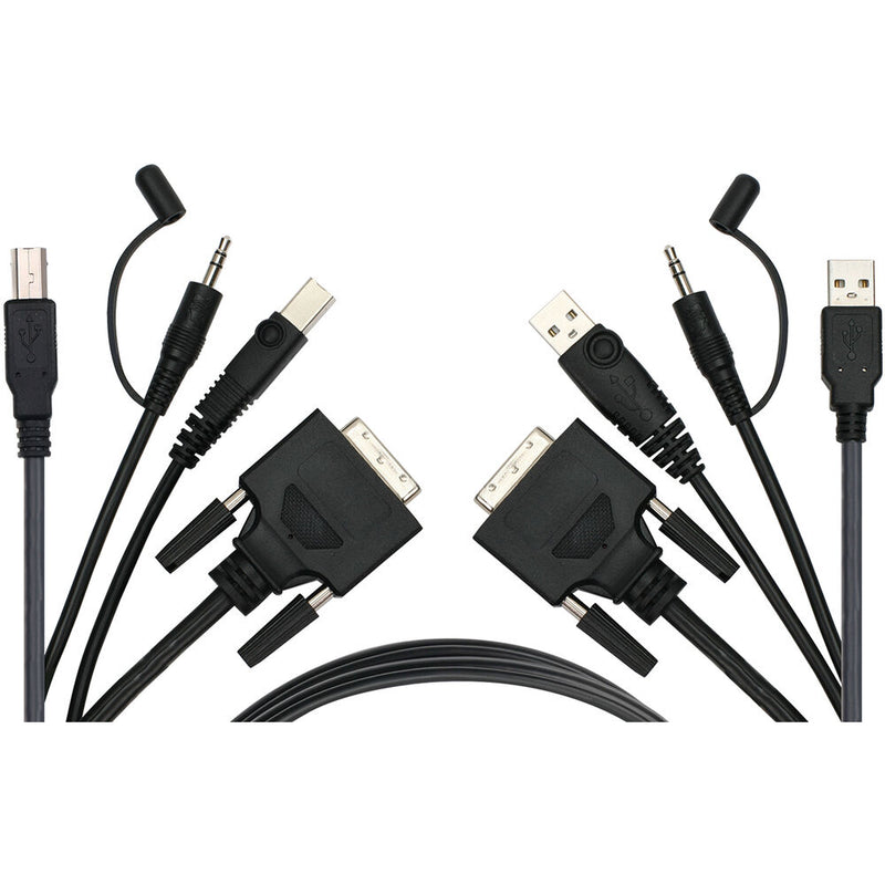 IOGEAR DVI and USB KVM Cable Kit with Audio (TAA, 6')