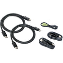 IOGEAR Dual View DisplayPort and USB KVM Cable Kit with Audio (TAA, 6')