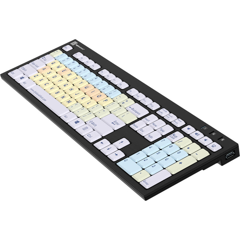 Logickeyboard Dyslexie Keyboard (Windows, Black, US English)