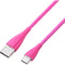 Volkano Fashion Series Micro-USB Male to Type-A Male Cable (6', Lumo Pink)