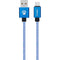 Volkano Fashion Series Micro-USB Male to Type-A Male Cable (6', Sky Blue)