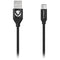 Volkano Braid Series Nylon USB Type-A to USB Type-C Cable (4', Black)