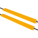 Pyle Pro Drop-Over Cable Protector Ramp (2-Pack,&nbsp;Yellow,&nbsp;39.4 x 5.1 x 0.8")