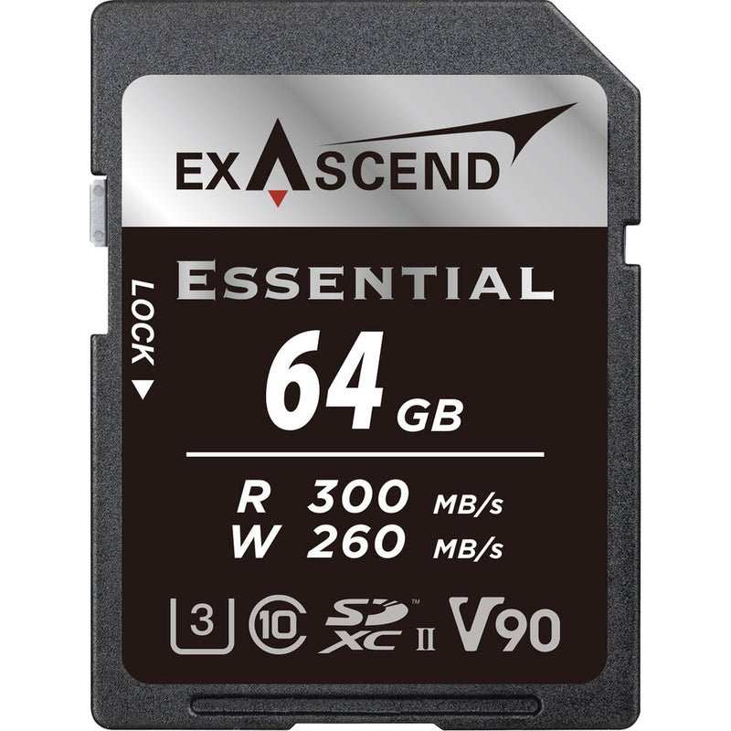 Exascend 64GB Essential UHS-II SDXC Memory Card