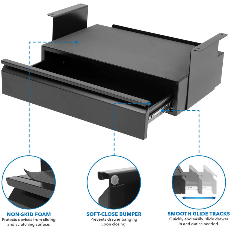 Mount-It! Under Desk Pull-Out Drawer Kit with Shelf