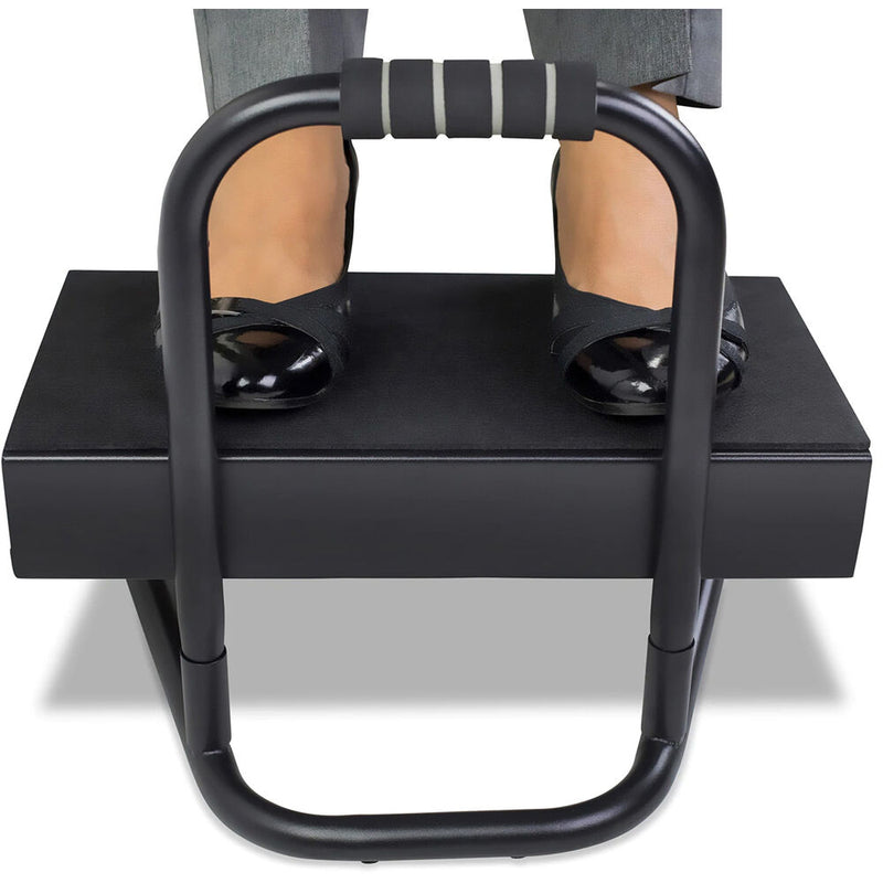 Mount-It! Adjustable Footrest with 6 Height Settings (Black)