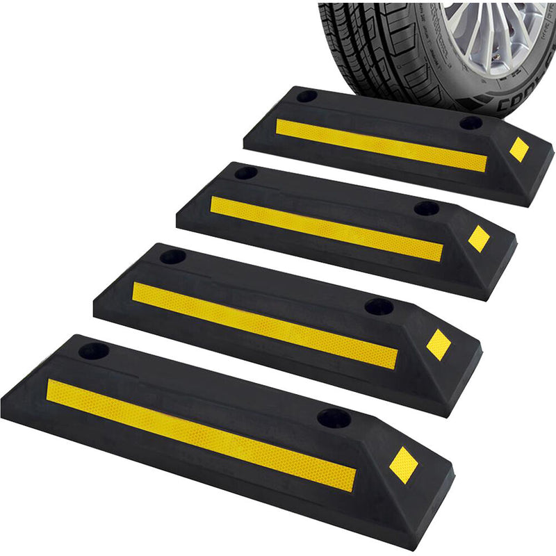 Pyle Pro Vehicle Wheel Stop (4-Pack)