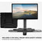 Mount-It! Wall Mounted Sit & Stand Single Monitor Workstation Arm with CPU Mount