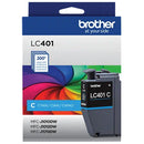 Brother Genuine LC401 Standard Yield Cyan Ink Cartridge