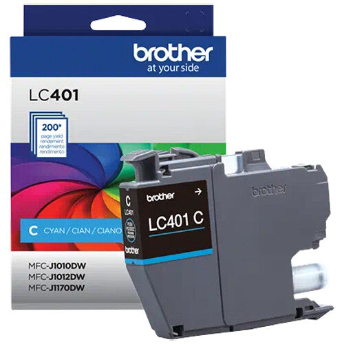 Brother Genuine LC401 Standard Yield Cyan Ink Cartridge