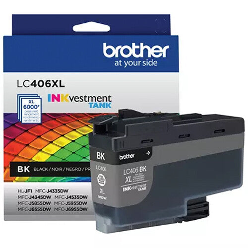 Brother Genuine LC406 INKvestment Tank High Yield Black Ink Cartridge