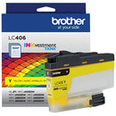 Brother Genuine LC406 INKvestment Tank Standard Yield Yellow Ink Cartridge