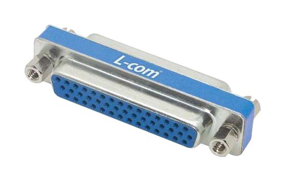 L-COM DGBH44F D Sub Connector Adapter, High Density D Sub, Receptacle, 44 Ways, High Density D Sub, Receptacle