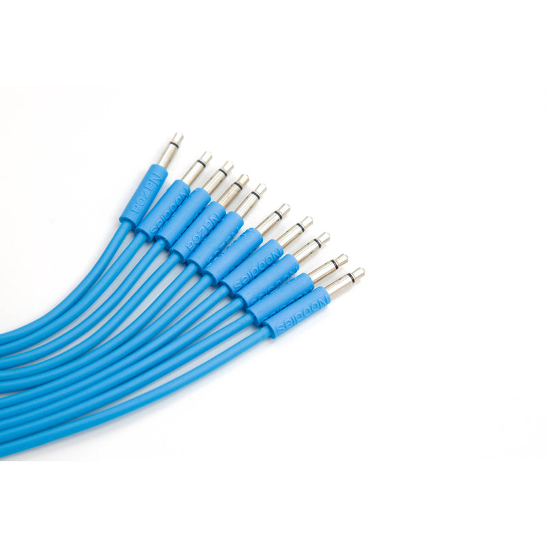 Cre8audio Nazca Noodles Eurorack-Style Patch Cables (Baby Blue, 5-Pack, 5.9")