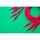 Cre8audio Nazca Noodles Eurorack-Style Patch Cables (Hot Pink, 5-Pack, 1.6')