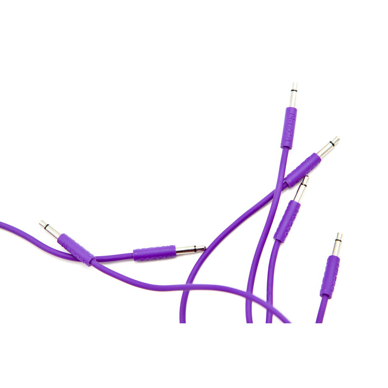 Cre8audio Nazca Noodles Eurorack-Style Patch Cables (Very Violet, 5-Pack, 2.5')