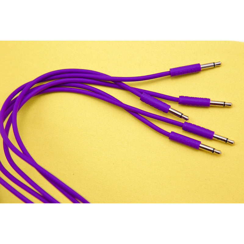 Cre8audio Nazca Noodles Eurorack-Style Patch Cables (Very Violet, 5-Pack, 2.5')