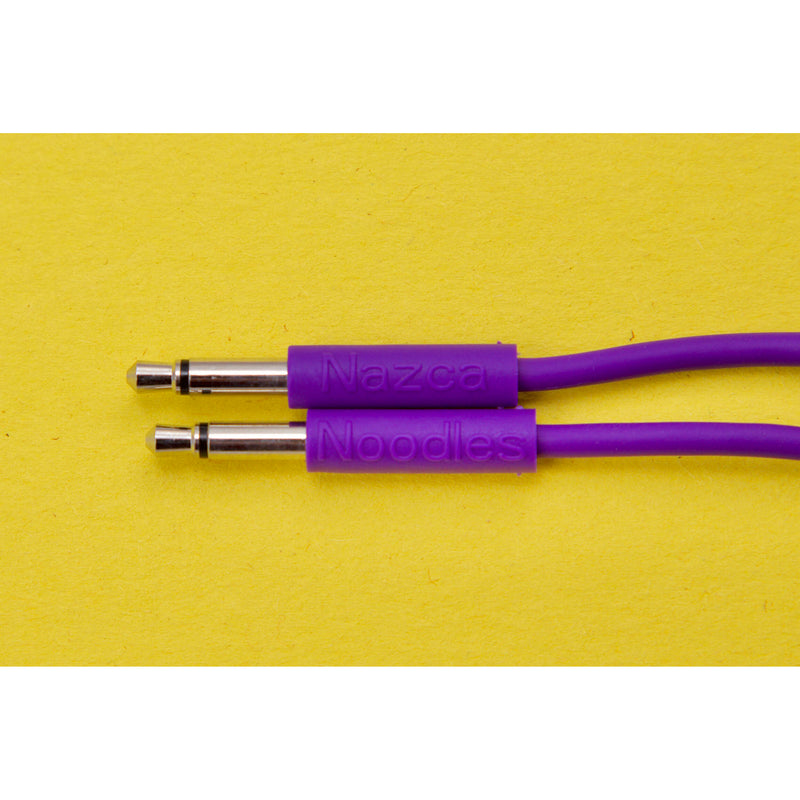 Cre8audio Nazca Noodles Eurorack-Style Patch Cables (Very Violet, 5-Pack, 9.8")