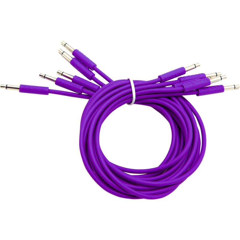 Cre8audio Nazca Noodles Eurorack-Style Patch Cables (Very Violet, 5-Pack, 2.5')