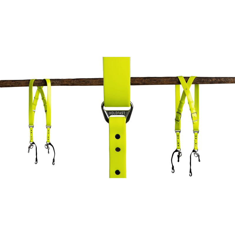 HoldFast Gear Money Maker Solo Vegan Leather Camera Strap (Neon Yellow, Large)