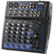 Gemini GEM-8USB Compact 8-Channel Bluetooth Audio Mixer with USB