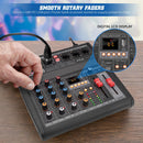 Pyle Pro PMX462 3-Channel Audio Mixer with Built-In FX and USB Interface