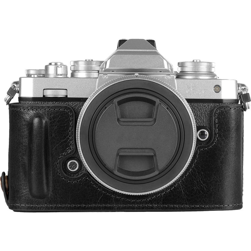 MegaGear Leather Half Case for the Nikon Zfc (Black)