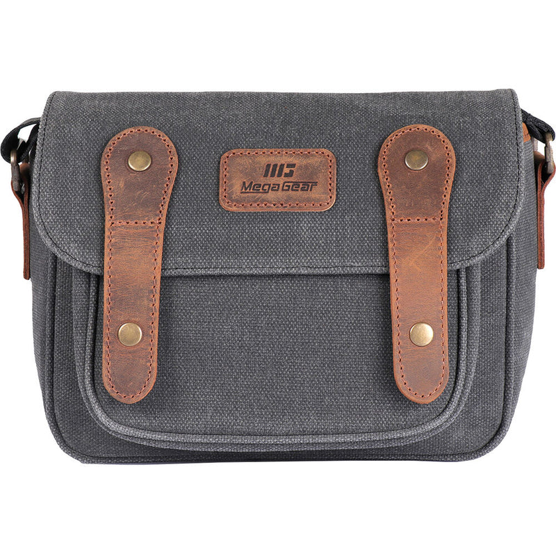 MegaGear Sequoia Canvas Camera Bag (Black-Brown)