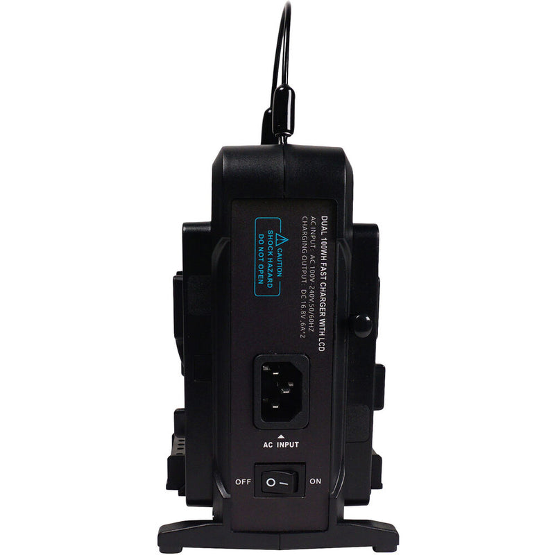 IndiPRO Tools Dual V-Mount Intelligent Battery Charger