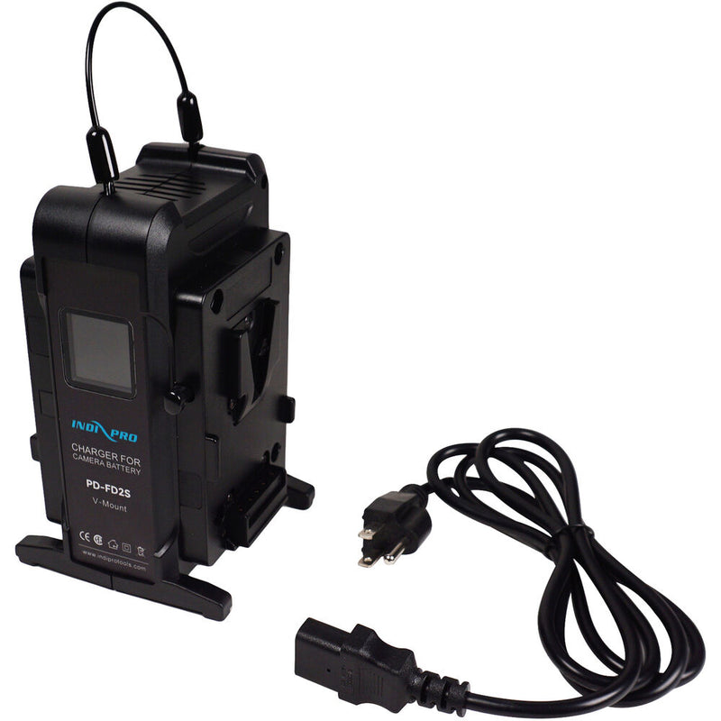 IndiPRO Tools Dual V-Mount Intelligent Battery Charger