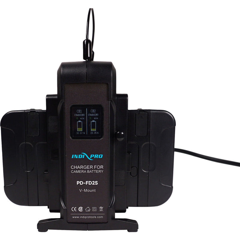 IndiPRO Tools Dual V-Mount Intelligent Battery Charger