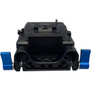 Bescor Multi-Output V-Mount Battery Plate with 15mm LWS Bracket