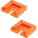 LightPix Labs Protective Cap for FlashQ X20 Hot Shoe (Orange, 2-Pack)