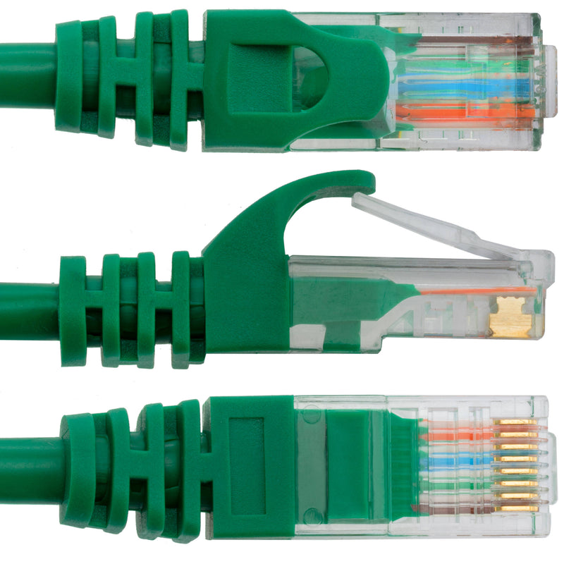 Pearstone Cat 5e Snagless Network Patch Cable (Green, 7')