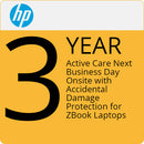 HP 3-Year Active Care Next Business Day On-Site with ADP for ZBook Laptops